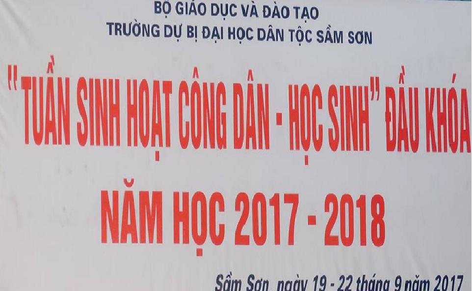 TUẦN SINH HOẠT CÔNG DÂN ĐẦU KHÓA