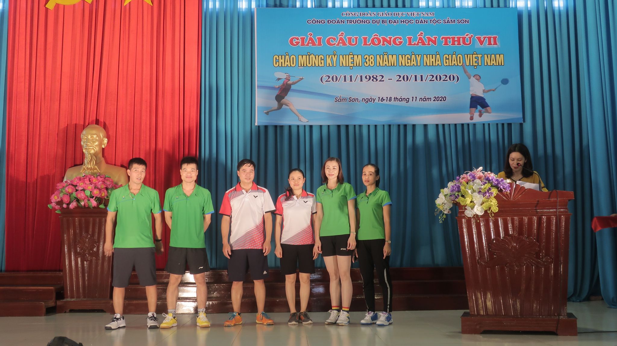 GIẢI CẦU LÔNG LẦN THỨ V, CHÀO MỪNG KỶ NIỆM 38 NĂM NGÀY NHÀ GIÁO VIỆT NAM