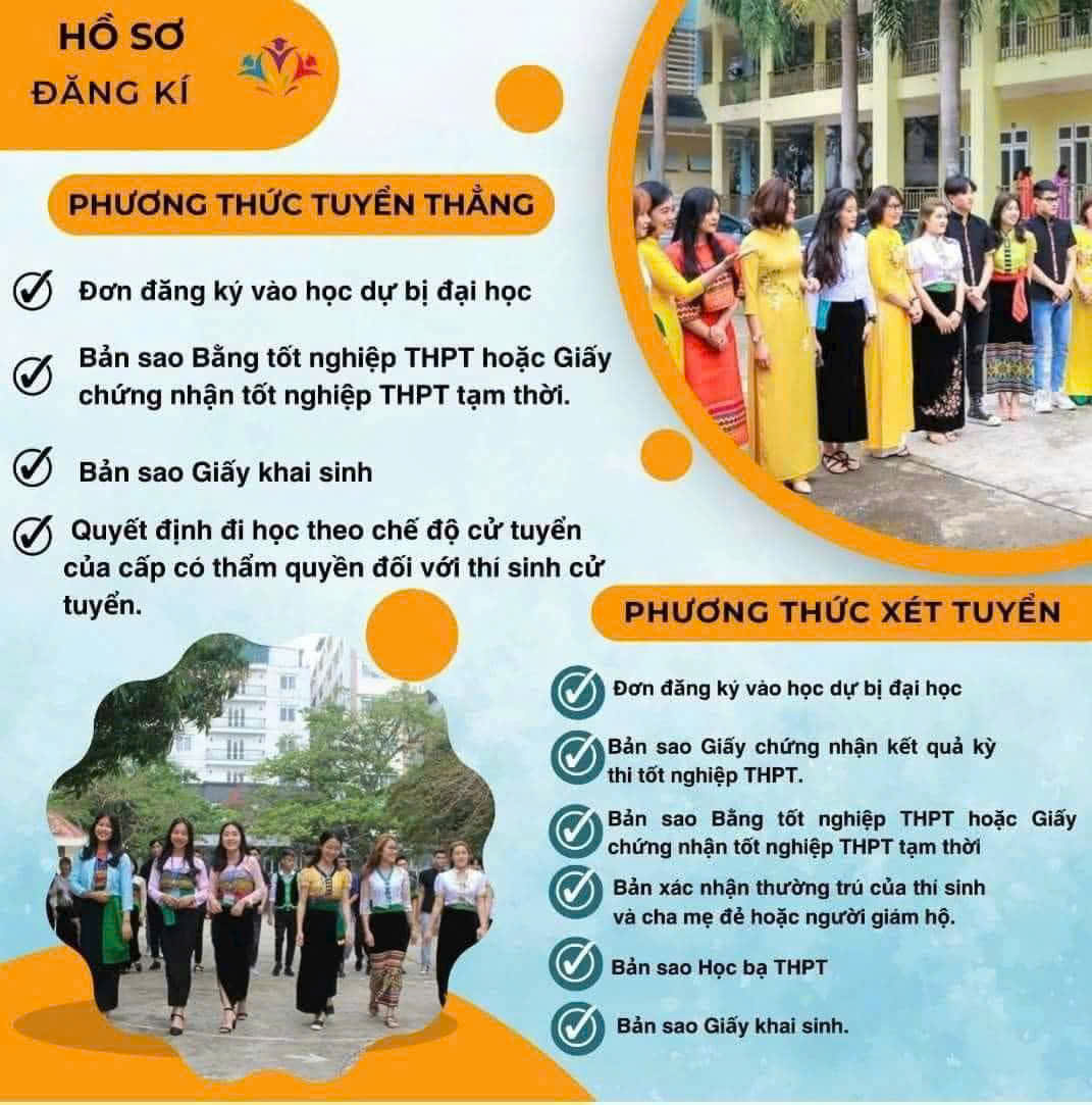 MẪU ĐƠN ĐĂNG KÝ XÉT TUYỂN/TUYỂN THẲNG VÀO DBĐH NĂM HỌC 2025 – 2026