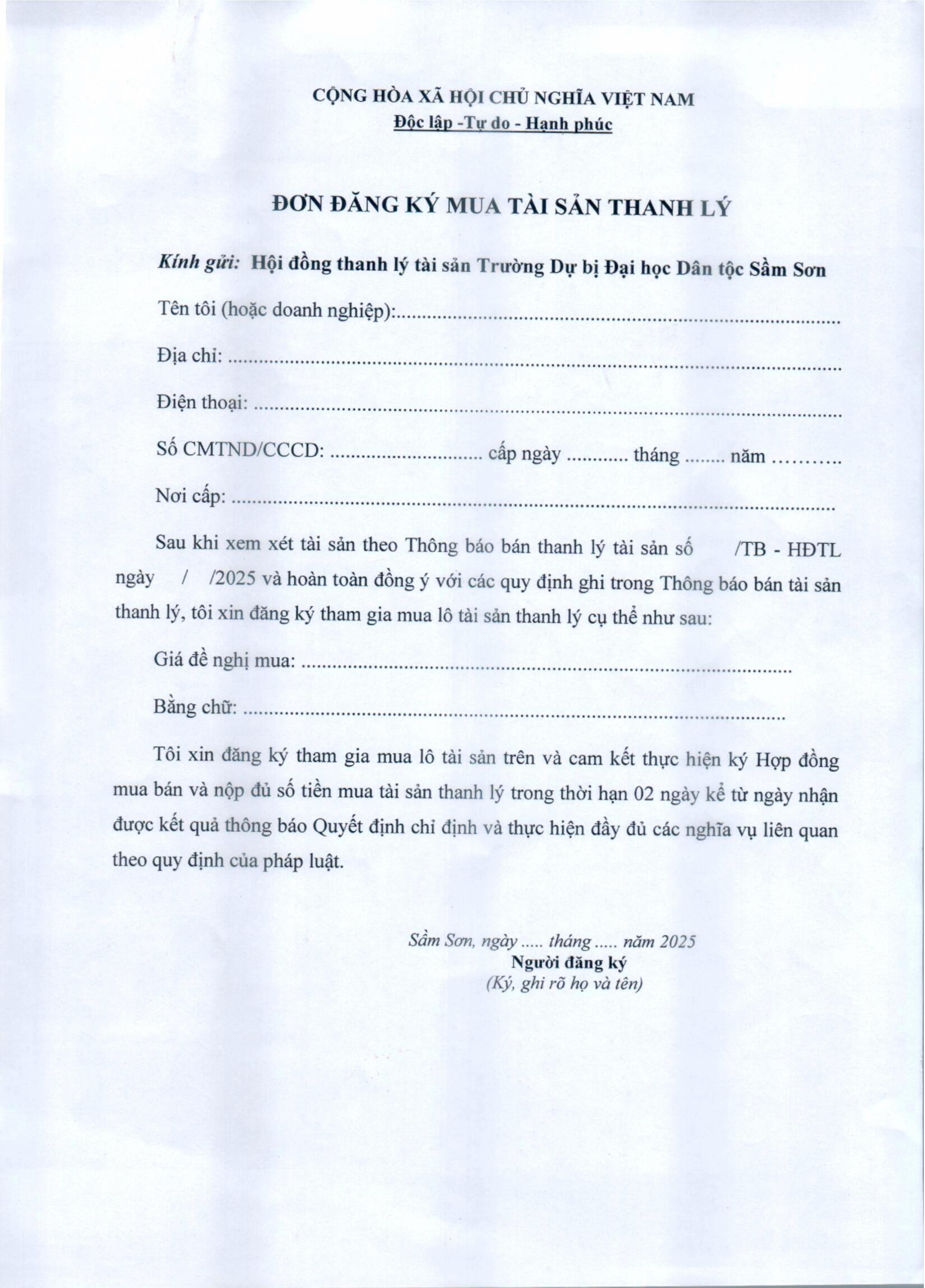 Thông báo bán thanh lý tài sản, công cụ năm 2025 của Trường DBĐHSS_0001-hình ảnh-4