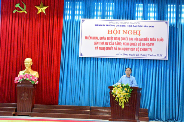 ĐẢNG ỦY TRƯỜNG DBĐHDTSS TỔ CHỨC HỘI NGHỊ QUÁN TRIỆT NGHỊ QUYẾT ĐẠI HỘI ĐẢNG TOÀN QUỐC LẦN THỨ XIV VÀ CÁC NGHỊ QUYẾT TRỌNG TÂM