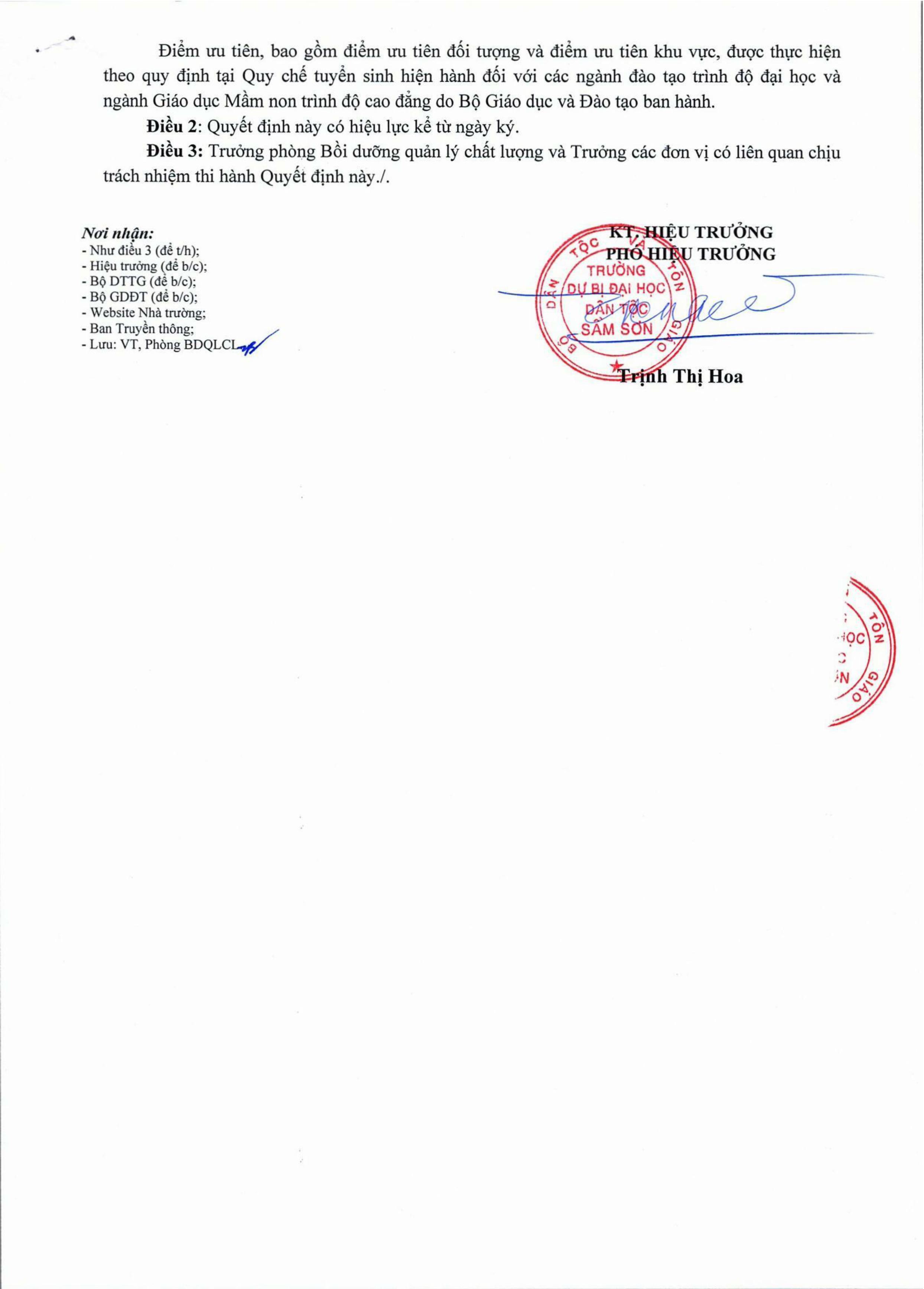 Quyết định phê duyệt điểm chuẩn trúng tuyển hệ DBĐH năm học 2026-2027-hình ảnh-1