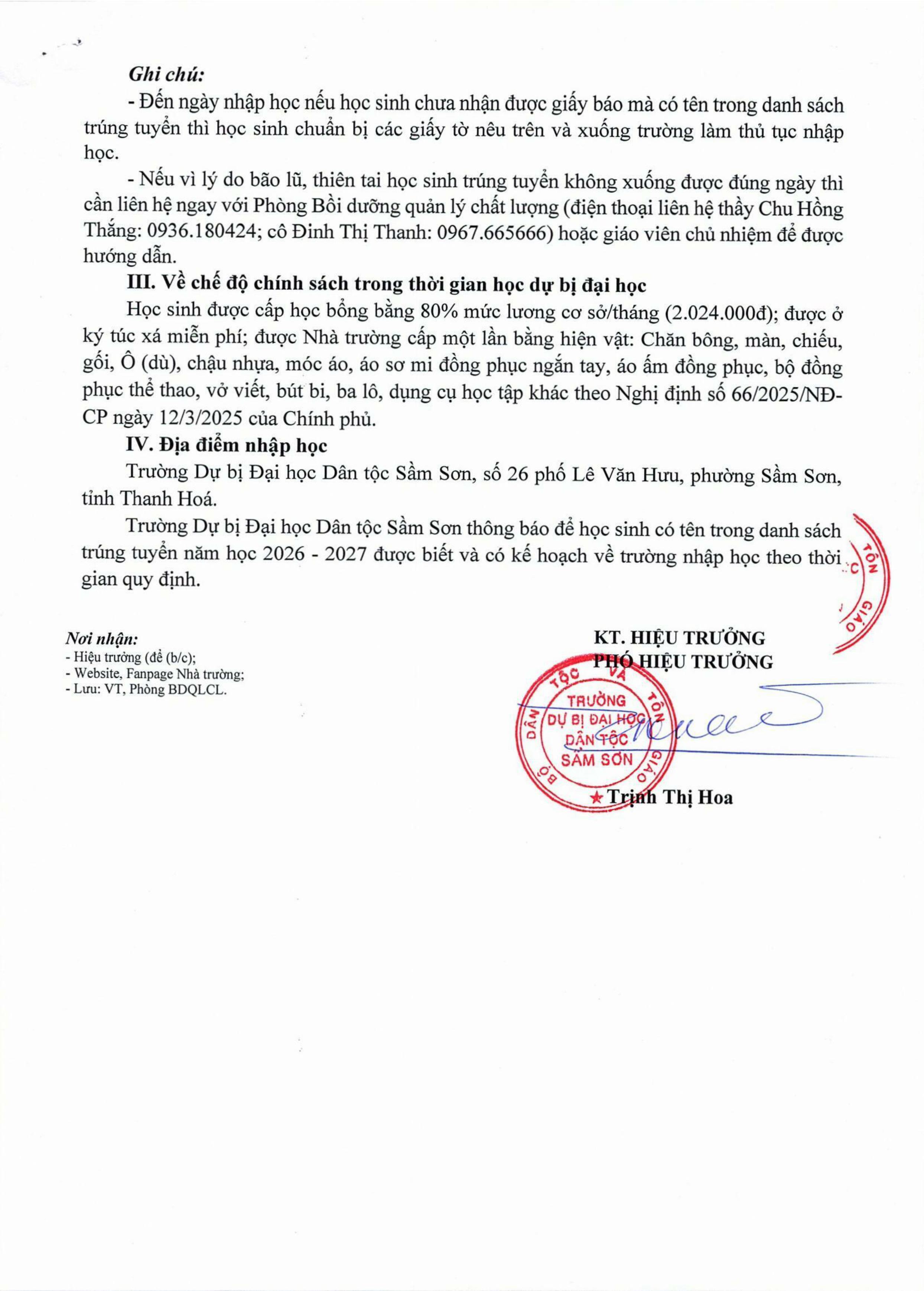 Thông báo về việc nhập học DBĐH, năm học 2026 - 2027-hình ảnh-1