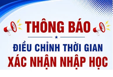 THÔNG BÁO ĐIỂU CHỈNH THỜI GIAN NHẬP HỌC NĂM HỌC 2026 – 2027